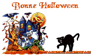 bonne Halloween chat noir